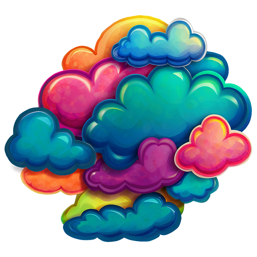 Colorful Cloud Cartoon Png 06122024