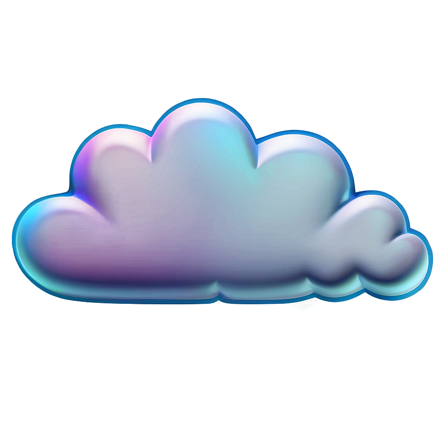 Colorful Cloud Emoji Png 51