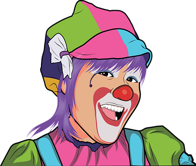 Colorful Clown Cartoon