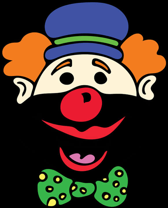 Colorful Clown Face Graphic