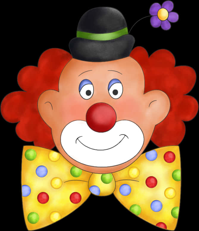 Colorful Clown Illustration