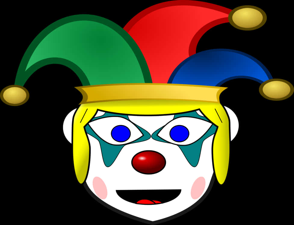 Colorful Clown Vector Illustration