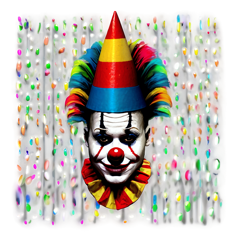 Colorful Clown Wig Png 57