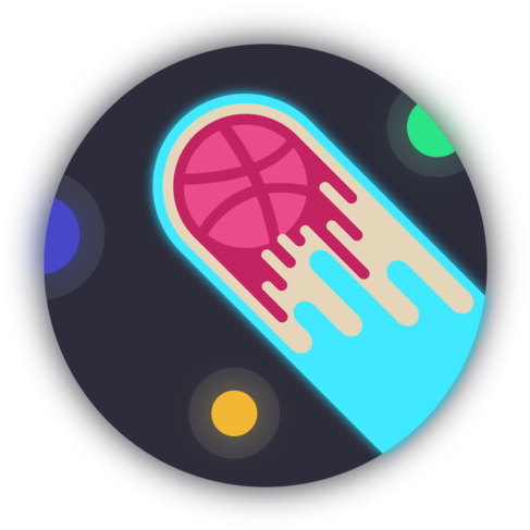 Colorful Comet Icon