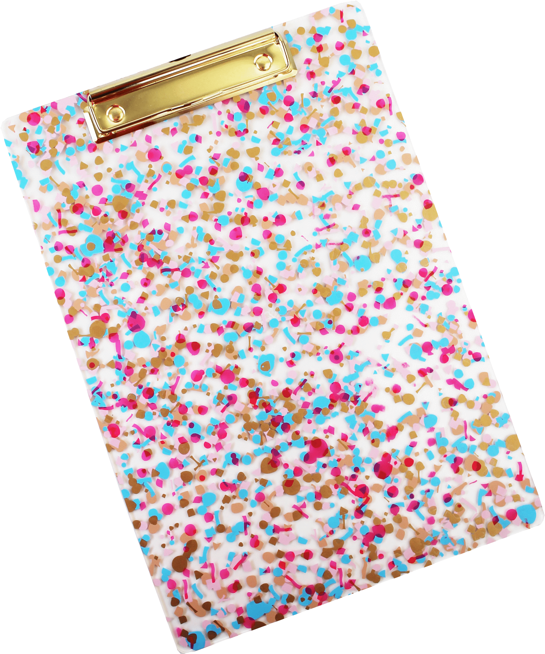 Colorful Confetti Clipboard