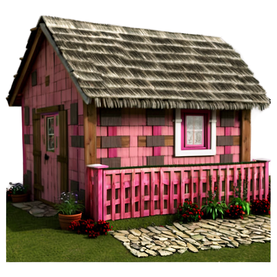 Colorful Cottage Facade Png 06202024