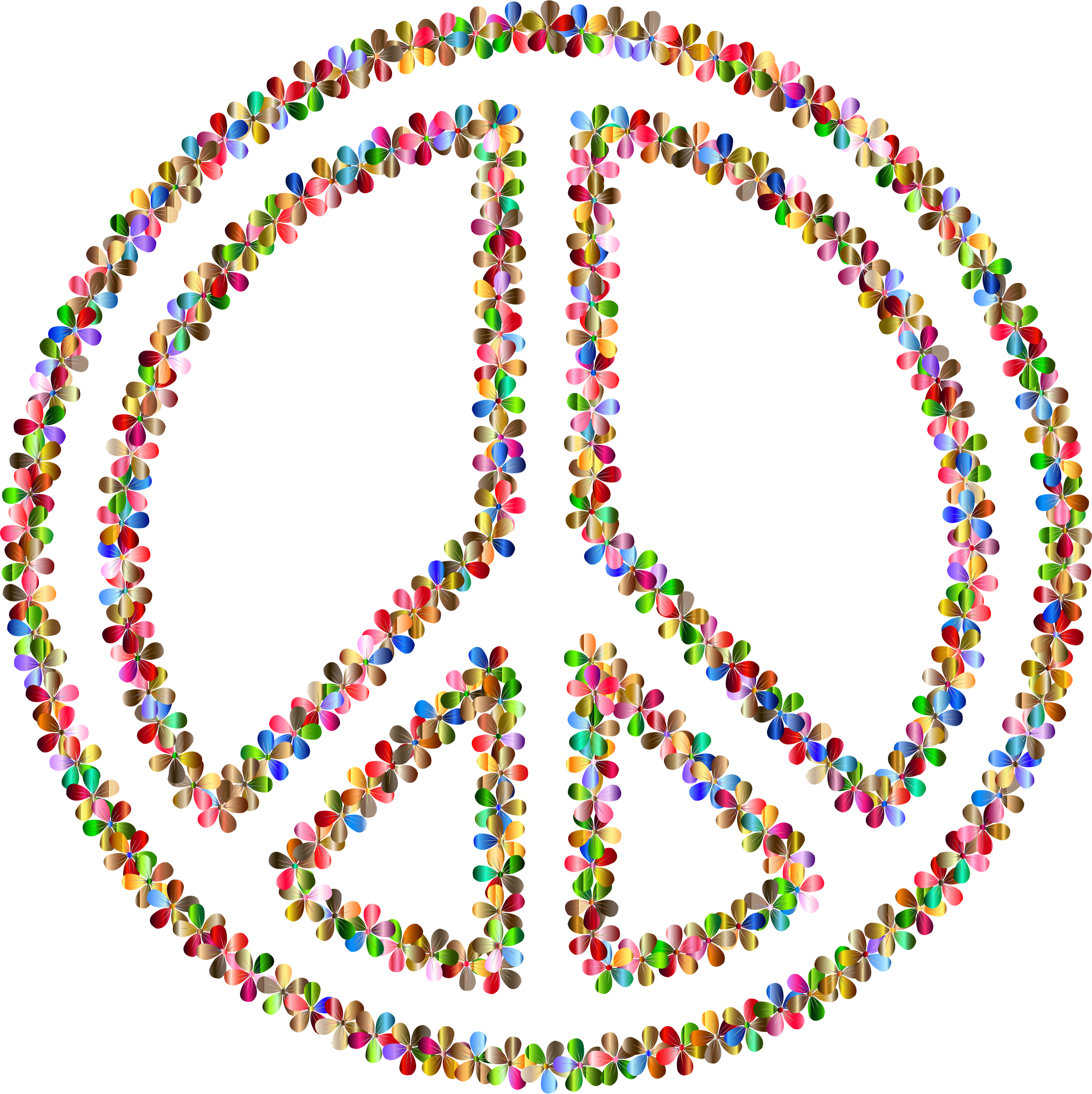 Colorful Crowd Peace Symbol