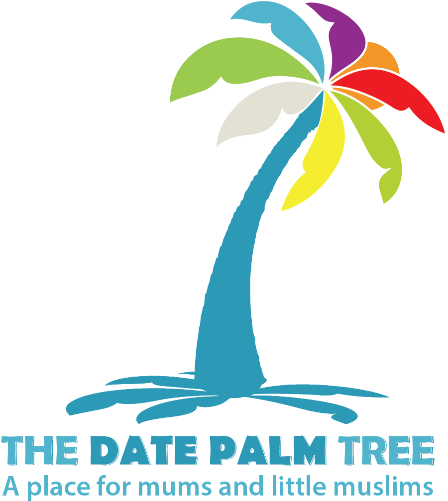Colorful Date Palm Tree Logo