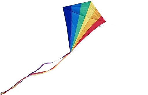 Colorful Diamond Kite Flying