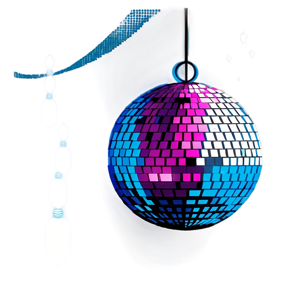 Colorful Disco Ball Illustration