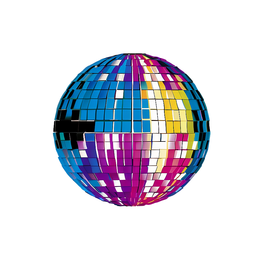 Colorful Disco Ball Illustration