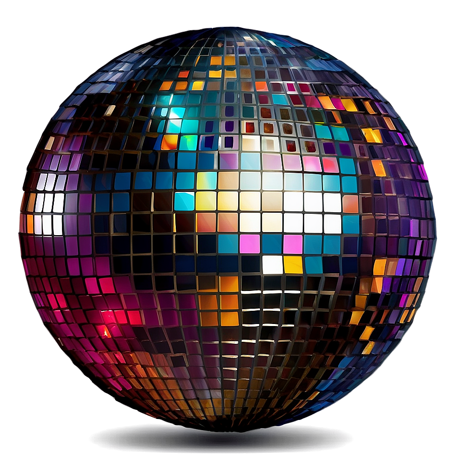 Colorful Disco Ball Reflections