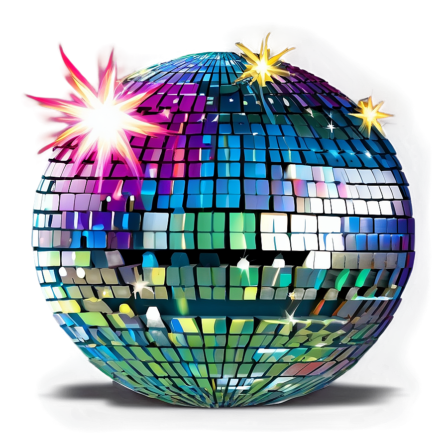 Colorful Disco Ball Sparkle