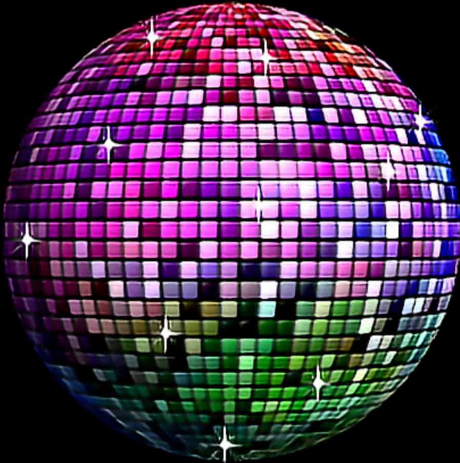 Colorful Disco Ball Sparkle