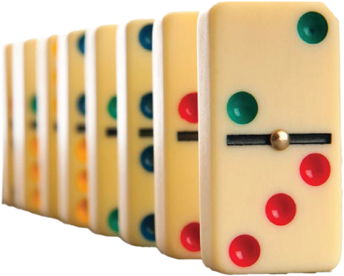 Colorful Dominoes In Row