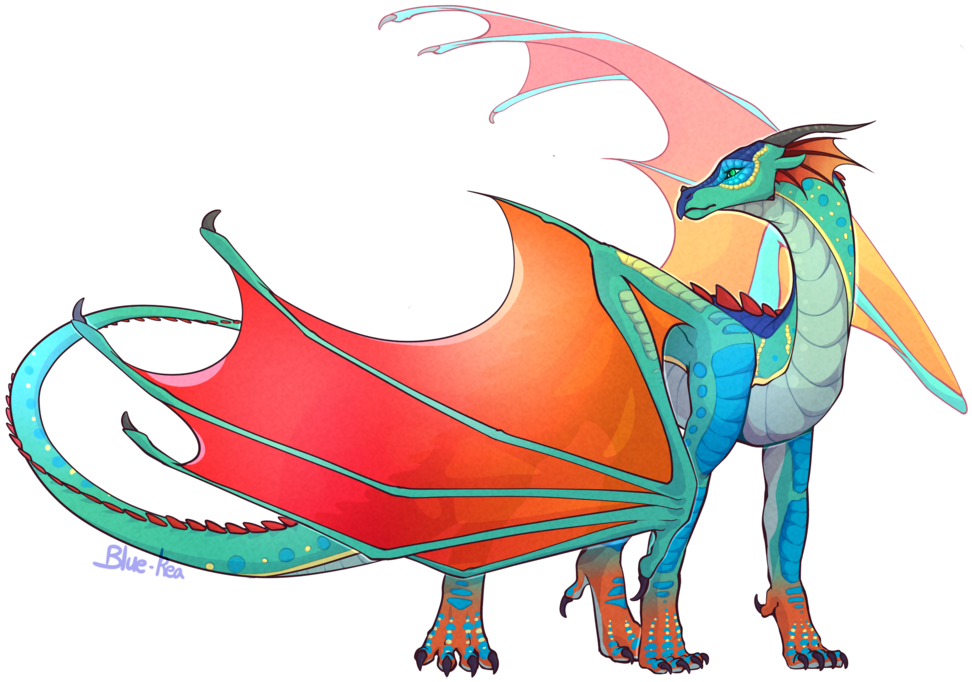 Colorful Dragon Illustration Wings Of Fire