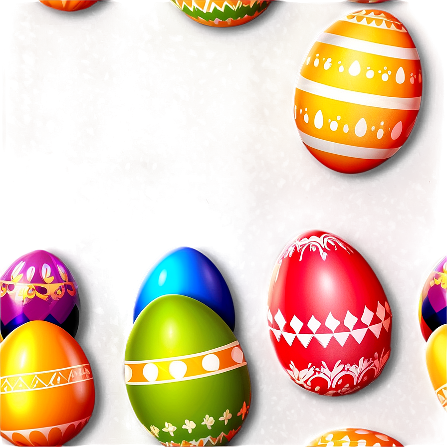 Colorful Easter Eggs Png 05242024