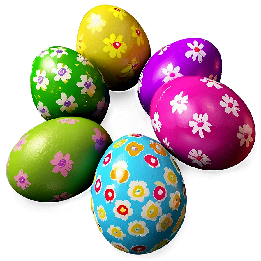 Colorful Easter Eggs Png 64