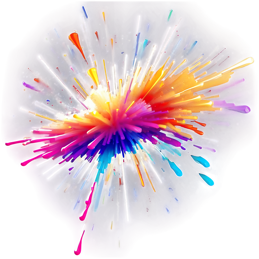 Colorful Explosion Transparent Png Artwork 56