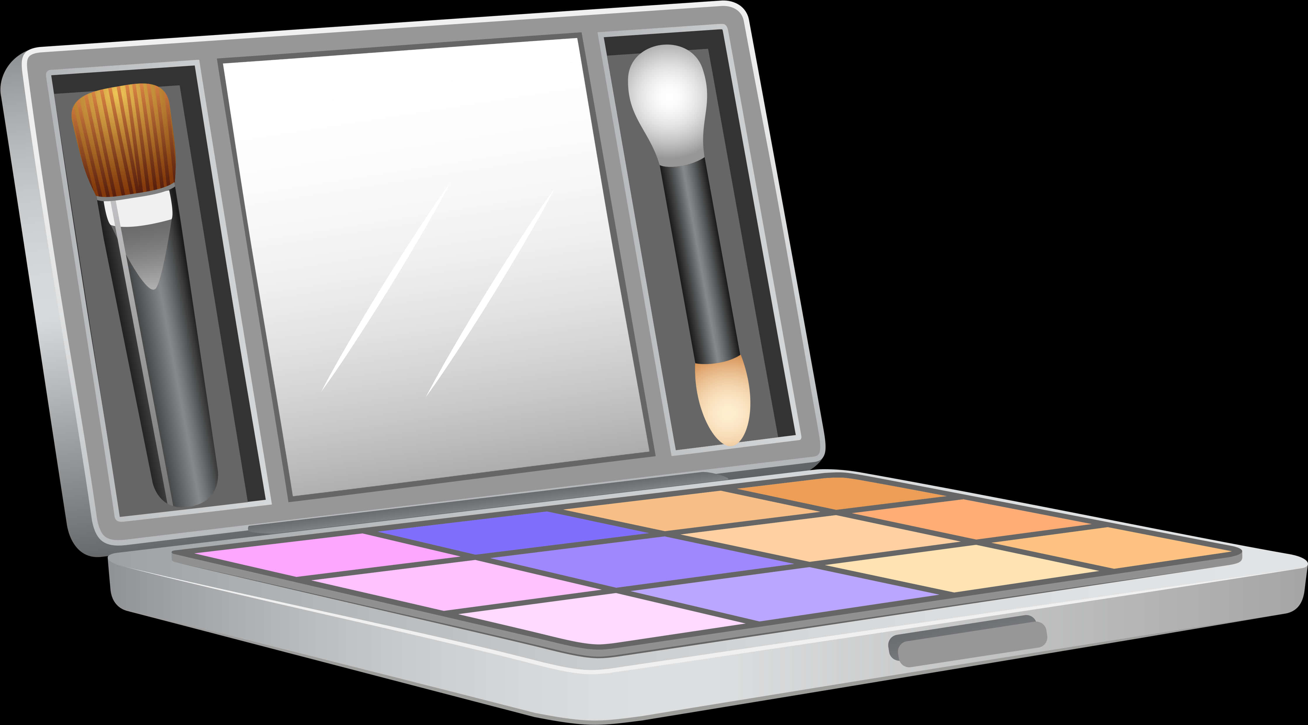 Colorful Eyeshadow Palette Illustration