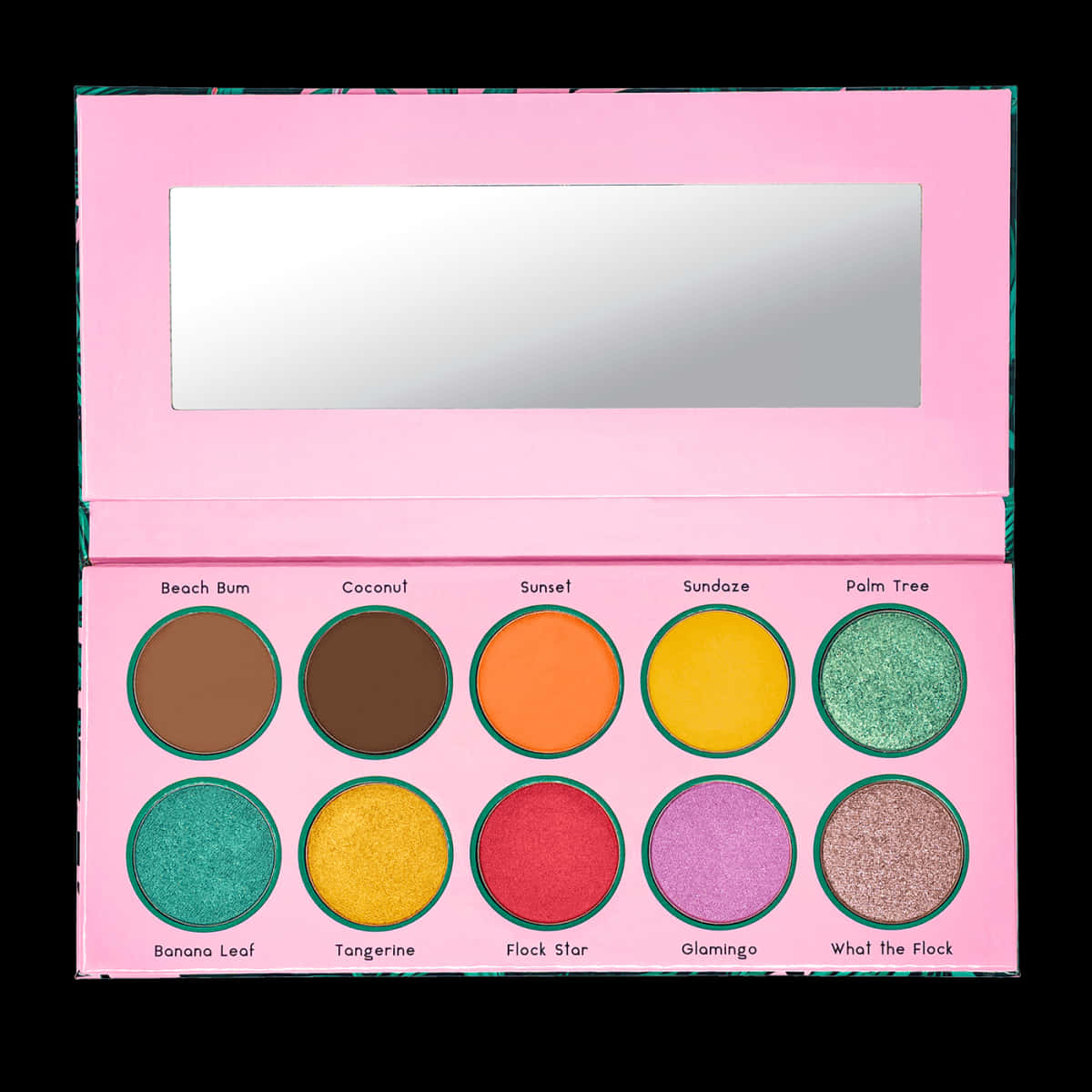 Colorful Eyeshadow Palette Top View