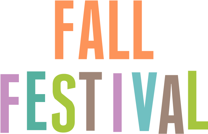 Colorful Fall Festival Logo