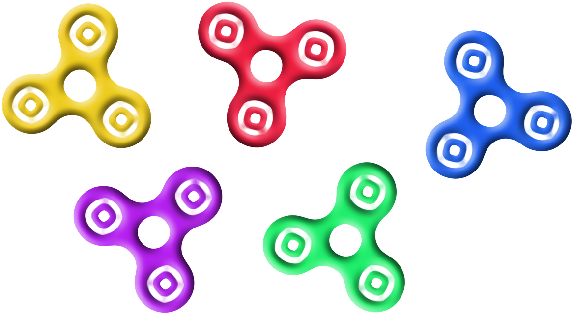 Colorful Fidget Spinners Collection