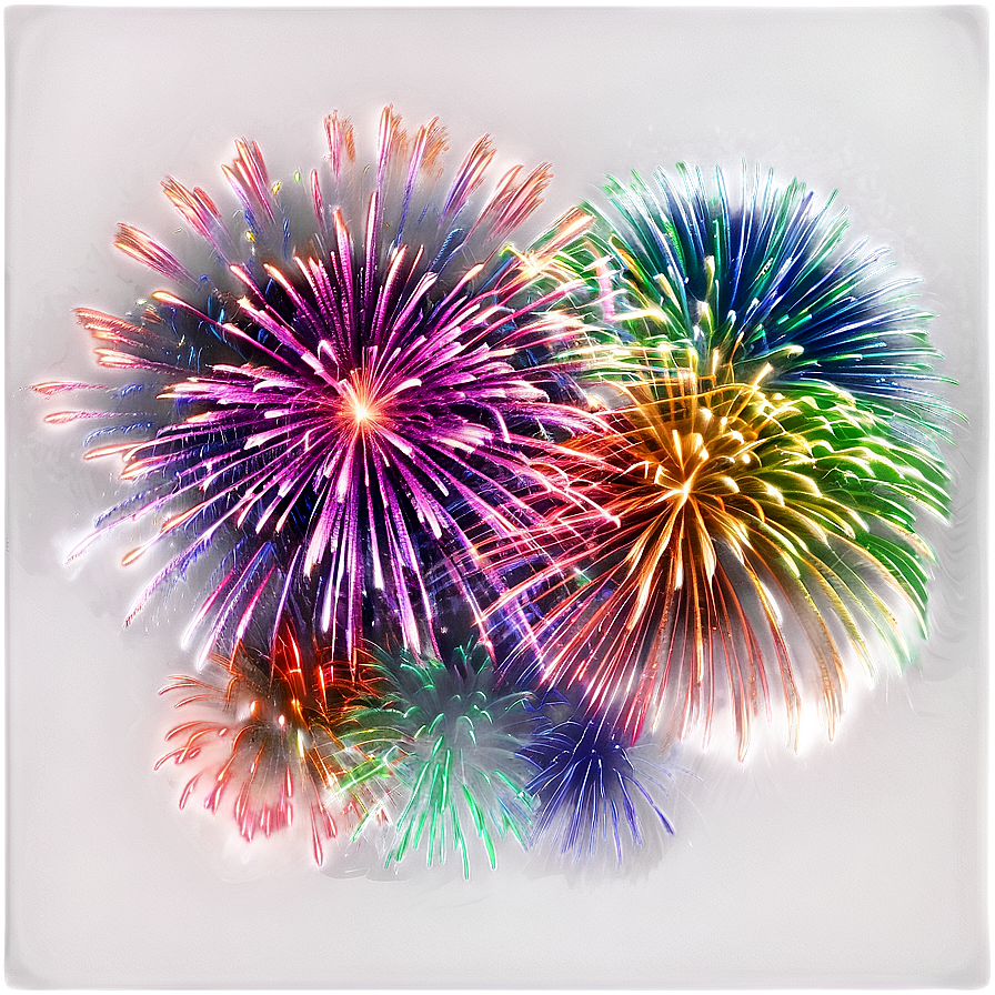 Colorful Fireworks Png Mbb