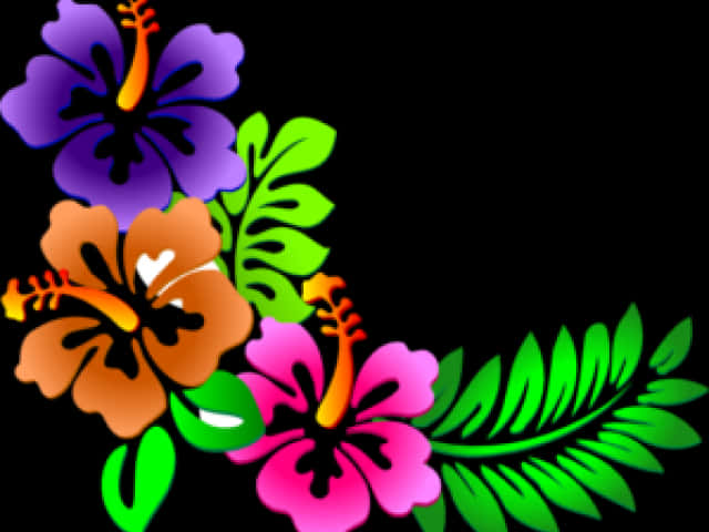 Colorful Floral Corner Design