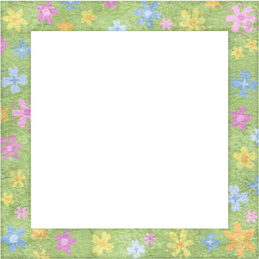 Colorful_ Floral_ Frame_ Background