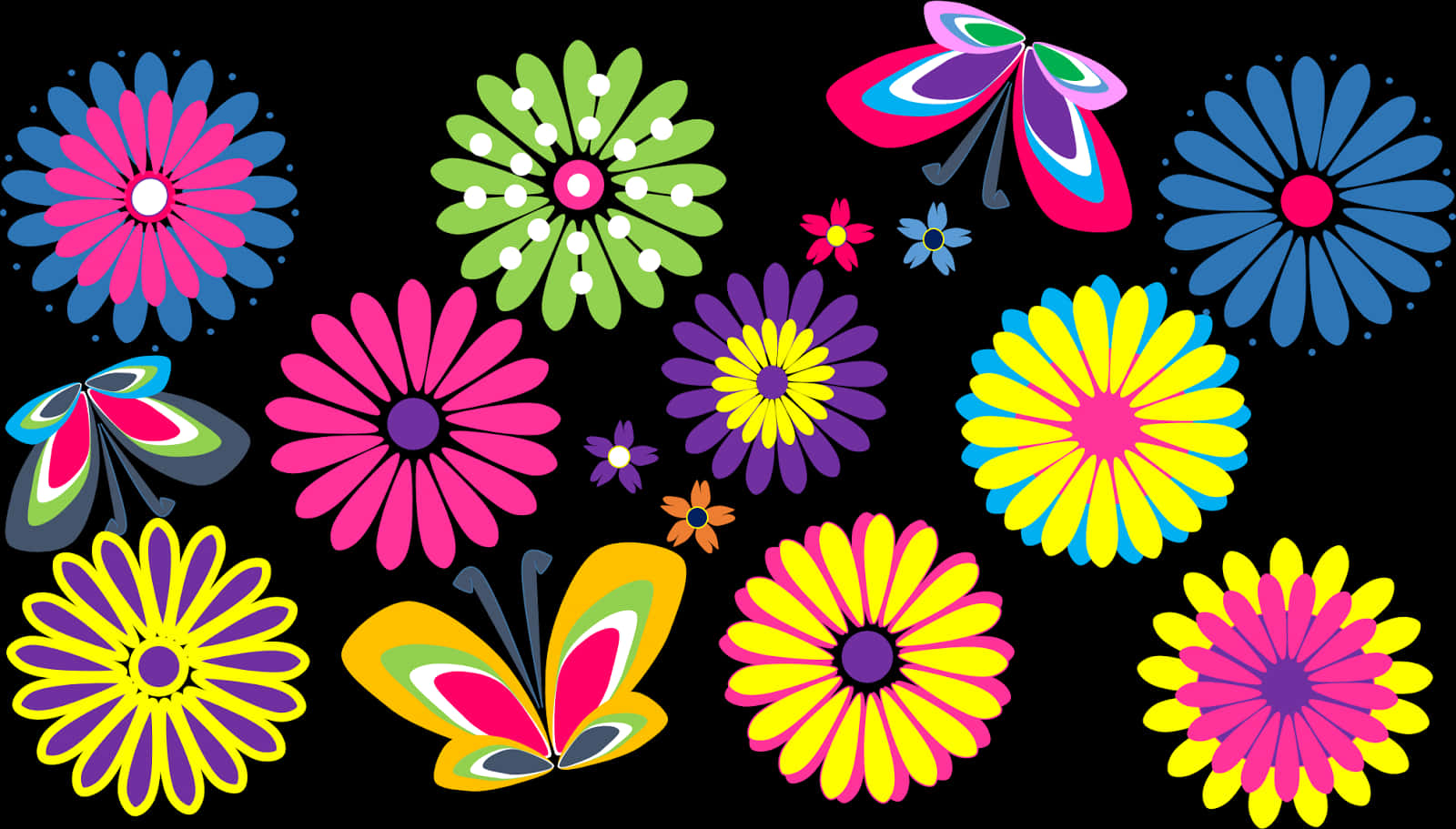 Colorful Floral Pattern Graphic