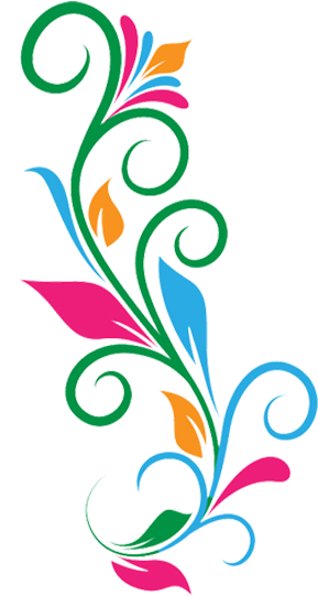 Colorful Floral Vector Artwork