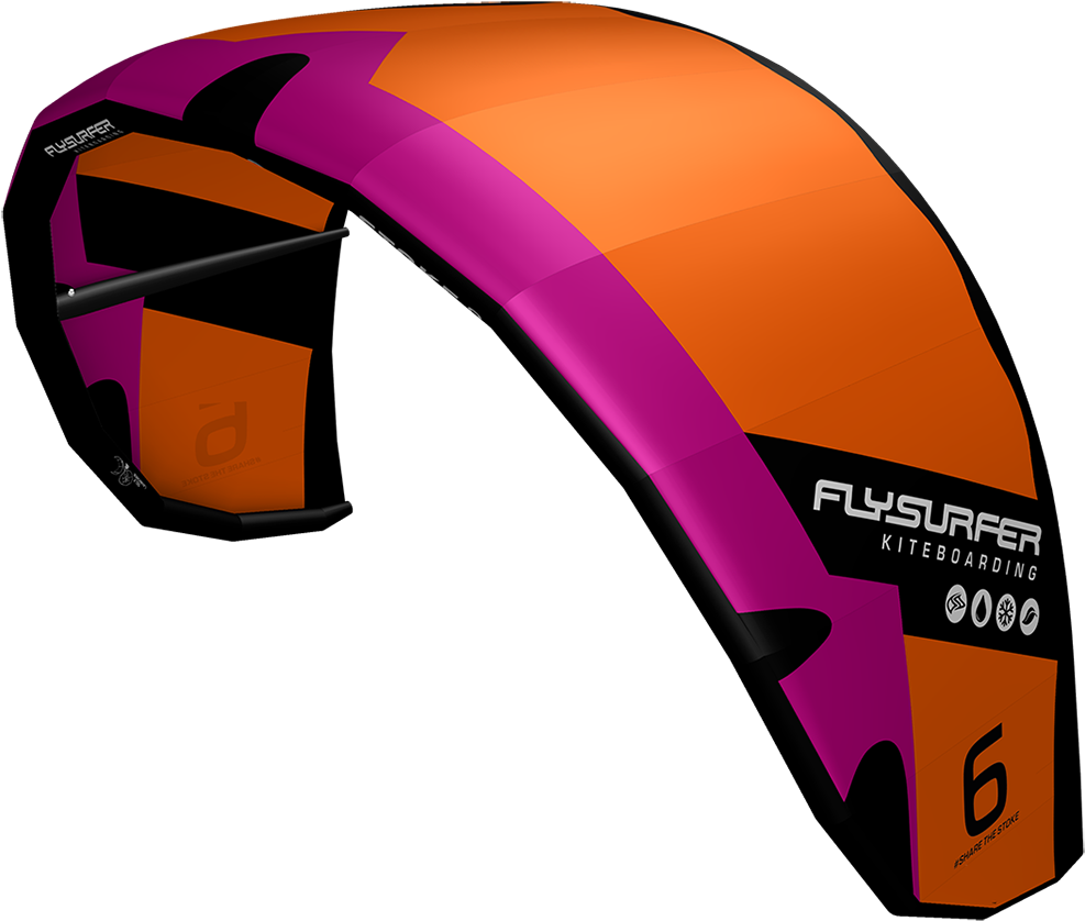 Colorful Flysurfer Kiteboarding Kite