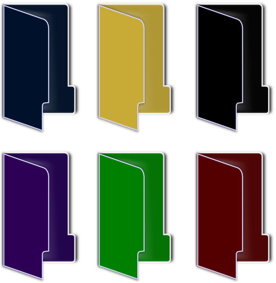 Colorful Folder Icons Set