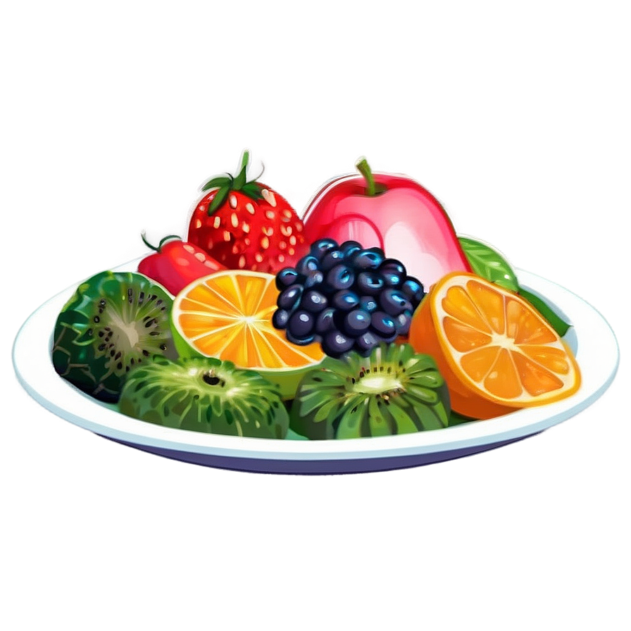 Colorful Food Illustrations Png 06252024