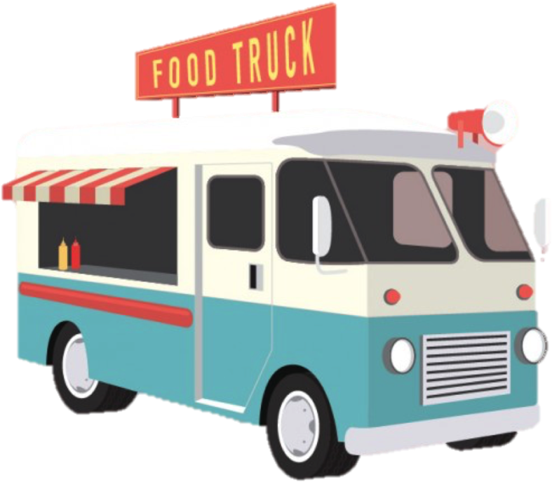 Colorful Food Truck Illustration