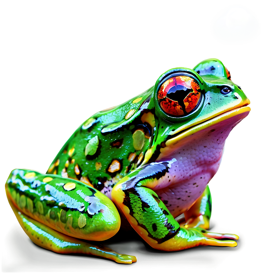 Colorful Frog Art Png 68