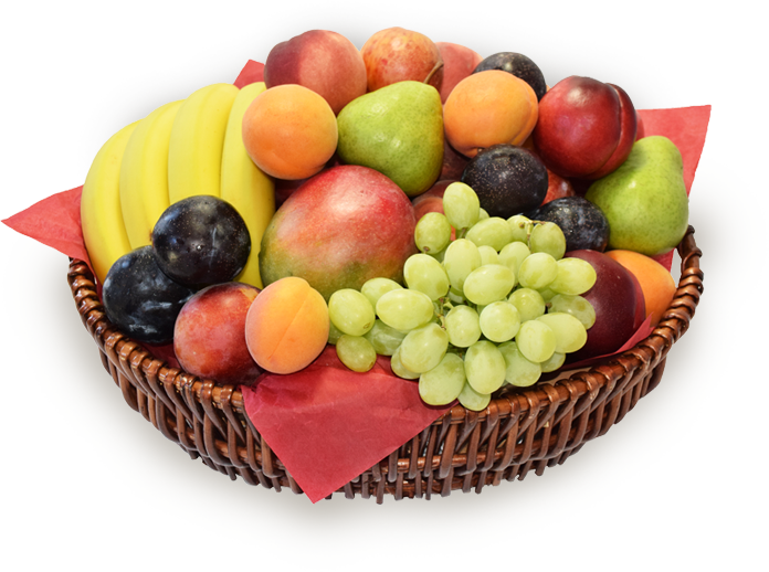 Colorful Fruit Basket Assortment