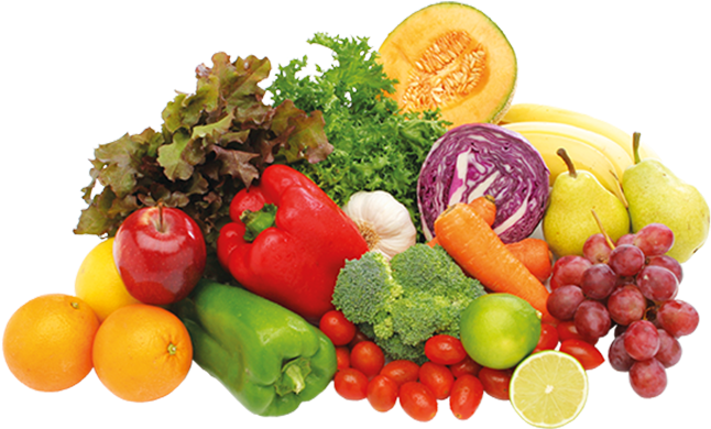 Colorful Fruitsand Vegetables Assortment