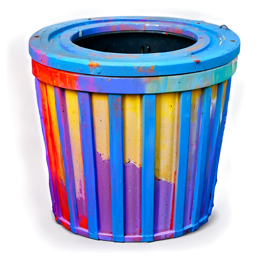 Colorful Garbage Can Png Bvg