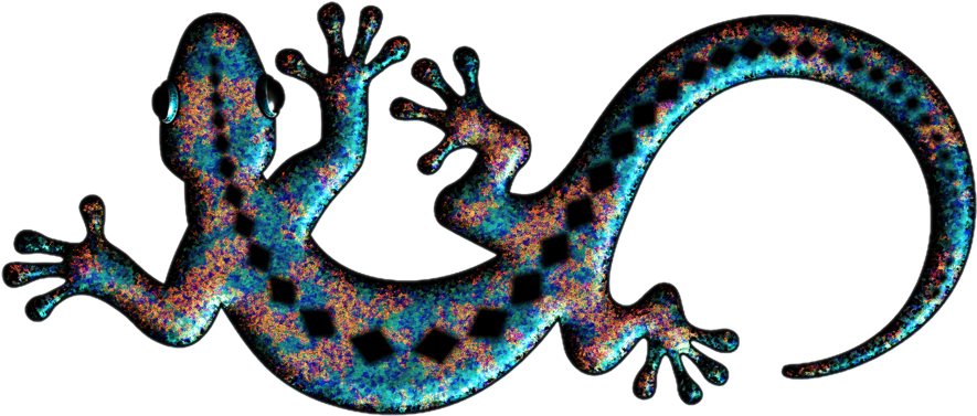 Colorful Gecko Illustration