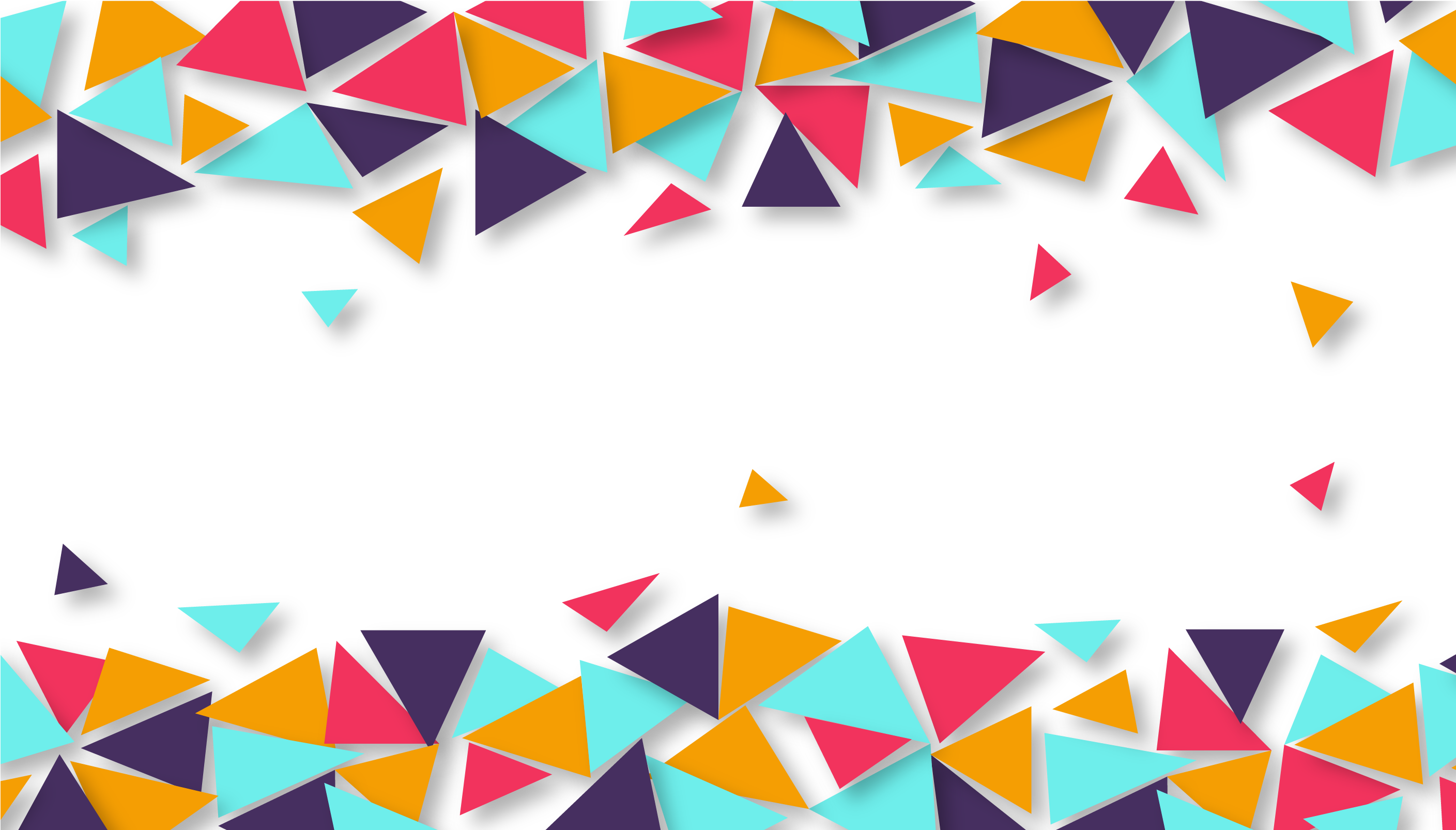 Colorful Geometric Abstract Border