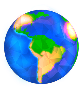 Colorful Geometric Earth Representation