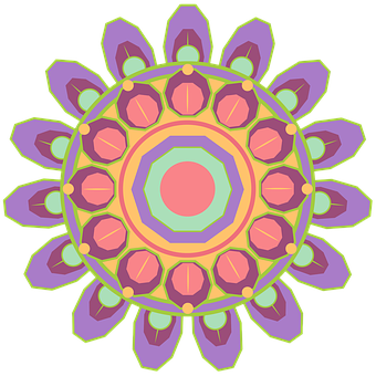 Colorful Geometric Mandala Art