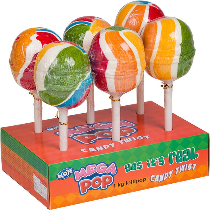 Colorful Giant Lollipops Display