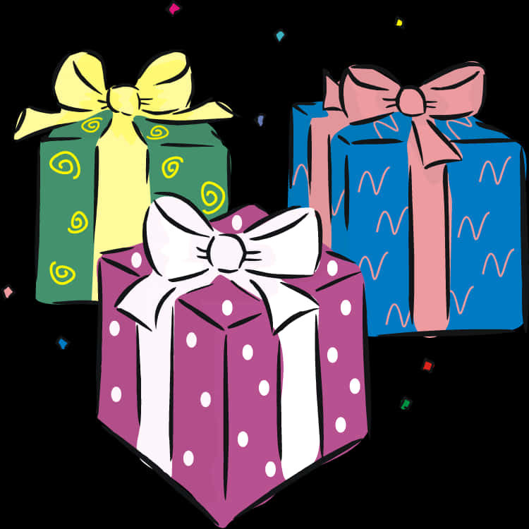 Colorful Gift Boxes Illustration