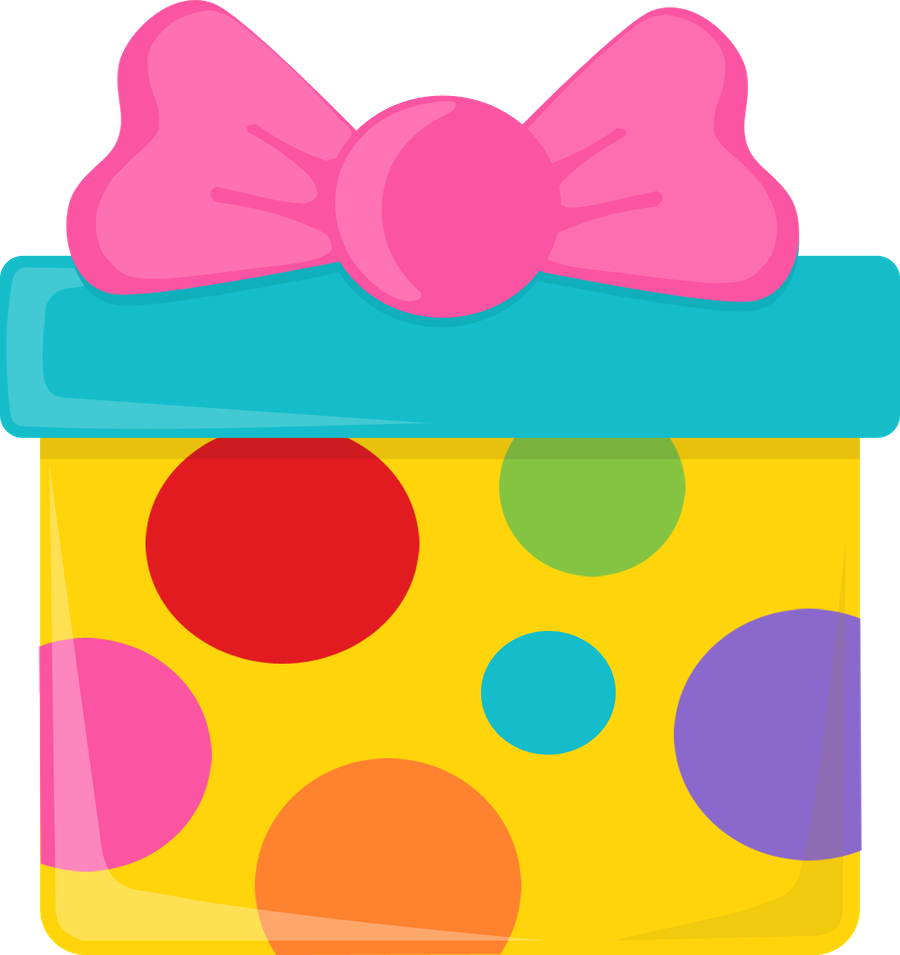 Colorful Gift Boxwith Pink Bow