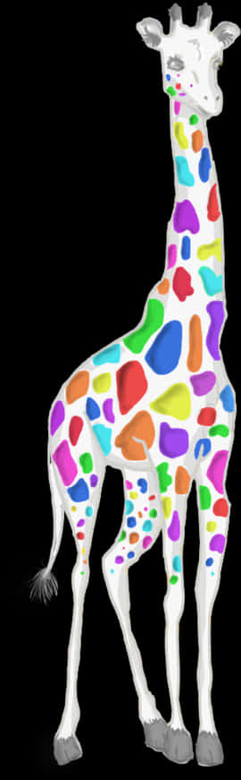 Colorful Giraffe Artwork