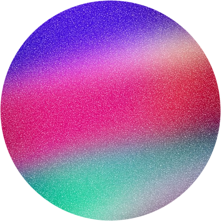 Colorful Glitter Gradient Circle