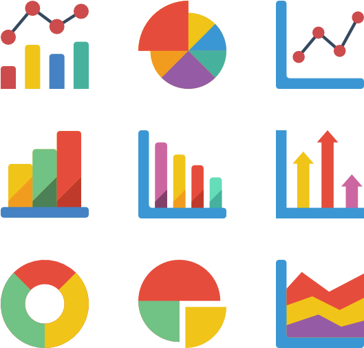 Colorful Graphsand Charts Collection